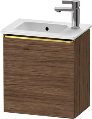 Duravit D-Neo Waschtischunterbau wandhängend Nussbaum dunkel Matt 410x274x440 mm - DE4259R34210000 DE4259R34210000