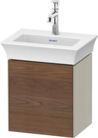 Duravit White Tulip Waschtischunterbau wandhängend Amerikanischer Nussbaum & Taupe Matt & Seidenmatt WT4240R7760