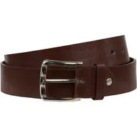 GUGGEN Mountain Ledergürtel Herren Gürtel Leder Herrengürtel G0014 Hochwertige Schnalle Komfortabler Gürtel Jeansgürtel Braun