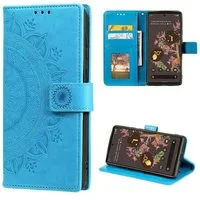 CoverKingz Handyhülle Hülle für Google Pixel 6 Handyhülle Tasche Flip Case Cover Etui 16,5 cm (6,5 Zoll), Klapphülle Schutzhülle mit Kartenfach Schutztasche Motiv Mandala