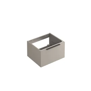KLUDI-ICOS Wandhalter Waschtischunterschrank 60 x 50 H35 cm Matt Light Dove 50S60O2