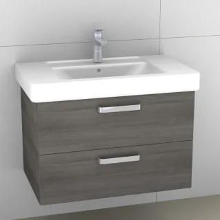 Artiqua 414 Waschtischunterschrank für Subway/Omnia Architectura 611680 Graphit Struktur quer, 414-W 414-WU2L-V01-7070-401
