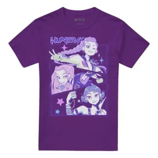 K-Pop Demon Hunters - "Huntr/X" T-Shirt für Herren/Damen Unisex (Violett)