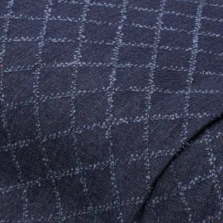 Jeansstoff "Denim Rauten", dunkelblau