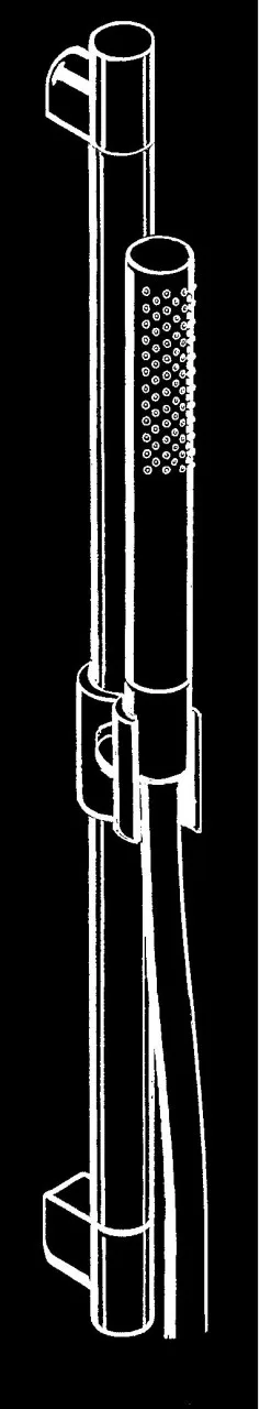 Hansgrohe Brausenset Axor Starck 900mm Brushed Brass 27980950