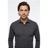 OLYMP Businesshemd No. Six 24/Seven super slim in bequemer Jersey-Qualität