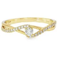 Adam & Eve Diamantring Verlobungsring 585/- Gold mit 0,20 ct. Diamanten, Diamantring AE35, inklusive Echtheitszertifikat - Gravur möglich