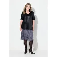 MIAMODA T-Shirt T-Shirt mit Brosche A-Linie Glanz-Jersey