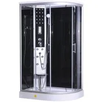 Sanotechnik Komplettdusche Komplettduschkabine VARIO links, BxT: 120x80 cm, Sicherheitsglas, Maße: 80x120x215cm
