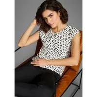 Laura Scott Print-Shirt (2er-Pack) figurbetonte Passform, mit Rundhalsausschnitt, im 2er-Pack