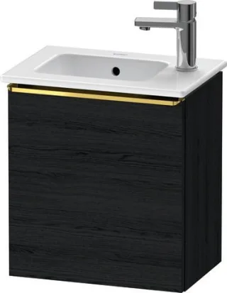 Duravit D-Neo Waschtischunterbau wandhängend Eiche Schwarz Matt 410x274x440 mm - DE4259L34160000 DE4259L34160000