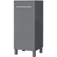 PREISBRECHER Kühlumbauschrank Benedicto in anthrazit / Sonoma-Eiche - 60x139x60 (BxHxT)