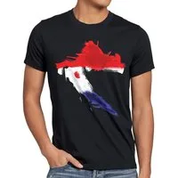style3 T-Shirt Flagge Kroatien Fußball Sport Croatia WM EM Fahne