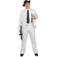 JADEO Kostüm Mafia-Anzug Gangster-Herrenkostüm weiss