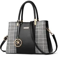 feinlux Henkeltasche Henkeltasche (Packung, Handtasche Tragetasche Aktentasche), für Frau Frauen Jungen Freizeit Arbeit Business Schule Büro Reisen usw