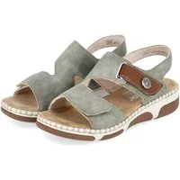 Rieker Rieker 66280-52 Damen Synthetik green Sandalette
