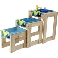 lupilu Wasserspieltisch Lupilu Wasserspieltische aus Holz mit 3 Spielebenen