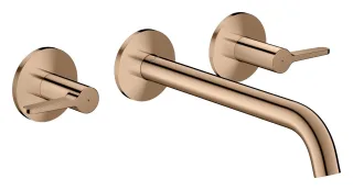 Hansgrohe 3-Loch Wannenarmatur AXOR One Unterputz Wandmontage Hebelgr.polished red gold, 48431300 48431300