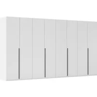 rauch Drehtürenschrank Kleiderschrank Schrank Garderobe Wäscheschrank BESTSELLER MONTCLAR (3 Ausstattungen BASIC/CLASSIC/PREMIUM (SOFT-CLOSE), Breiten 201-400 cm) Front in Glas/Hochglanz/Dekor/Grauspiegel in 5 Breiten MADE IN GERMANY