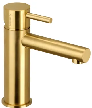 Herzbach Design iX Waschtisch-ELB mit Ablauf Edelstahl Brass, 21.133100.1.41 21.133100.1.41