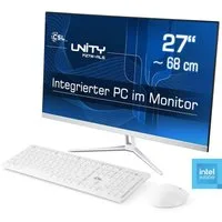 CSL Unity F27-ALS N200 Windows 11 All-in-One PC (27 Zoll, Intel N200, Intel UHD Graphics, 1× HDMI 2.0, 16 GB RAM, 1000 GB SSD, passiver CPU-Kühler)