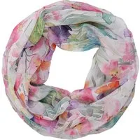 MIRROSI Loop Damen Schal mit Tollem Muster Weich aus 100% Viskose, Schlauchschal, (ca.160x48cm, zweimal um den Hals wickelbar), Damen Halstuch Stola ideal für Frühling,Sommer, Herbst