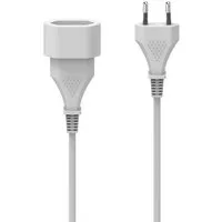Hama Verlängerungskabel 3m Eurostecker & Eurokupplung Weiß - Hama Verlängerungskabel