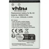 vhbw Akku passend für AVM Fritz!Fon X6, Fritz!Fon C6 DECT, Fritz!Fon C6 Akku Akku Li-Ion 1200 mAh (3,7 V, 1 St), Leistungsfähiger Austausch-Akku für Telefon, Festnetz oder schnurloses