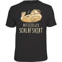 RAHMENLOS® T-Shirt Offizielles Schlafshirt süsser Hund