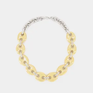 X Eight Neck Necklace - Paco Rabanne - Gold/Silver - Metal