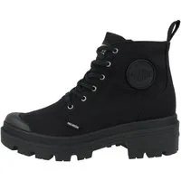 Palladium Pallabase Twill Damen Schnürboots Stiefeletten, Stiefel, Winterstiefel, Winterboots, Schneestiefel