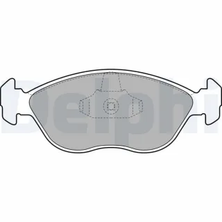 Delphi Bremsbel?ge vorne Volvo C70 S70 V70 LP1443
