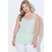 MIAMODA Longtop Top ärmelloser Slim Fit Ziernieten Spitze
