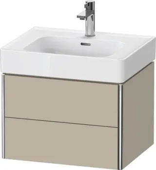 Duravit XSquare Waschtischunterbau wandhängend Taupe Seidenmatt 584x470x397 mm - XS4378060600000 XS4378060600000