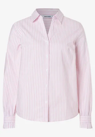 MORE & MORE - Streifenbluse rosa - Gr. - 36