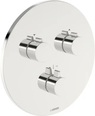 Hansa FM-Set f. zwei Abgänge HANSAEASYMIX, 8872 Rosette rund verchromt, 88729052 88729052