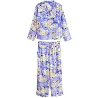 Next Pyjama Durchgehend geknöpfter Schlafanzug aus Satin (2 tlg)
