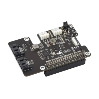 Waveshare PCIe To SATA Adapter Dual Channel SATA Gen3 Compatible For Raspberry Pi 5 Plug and Play High Speed Storage Exp