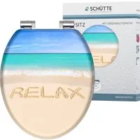 Schütte WC-Sitz Relax, mit Absenkautomatik und Holzkern, MDF