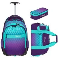 ELEPHANT Schulrucksack Schultrolley Trolley Hero Signature Schulrucksack (3 Teile Set), Rucksacktrolley Schule Rucksack Trolly, Sporttasche, Mäppchen Box +tsm