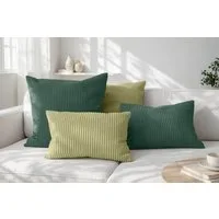 Amilian Dekokissen Sofakissen Cord-Optik 4er Set mit Füllung 2x 40x40 + 2x 35x45 cm, mit Füllung, Hotelverschluss, formstabil
