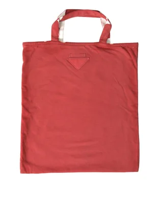Rotes Jersey-Stoff-Logo-Schulter-Einkaufsbeutel