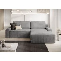 TRENDMANUFAKTUR Ecksofa Challenge, Schlafsofa mit Bettkasten, Couch in L-Form, Breite 245 cm, Recamiere beidseitig montierbar, auch in trendigem Cordstoff