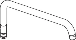 Hansgrohe Brausearm 400mm chrom , 95985000 95985000