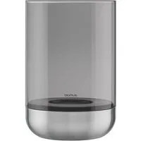 blomus Windlicht -CALMA- Kerzenhalter, Stimmungslicht: Design Edelstahloptik matt (1 St., 2er Set bei XS-Version), Glas/Edelstahl Kombination