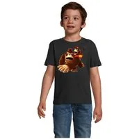 Blondie & Brownie T-Shirt Kinder Donkey Diddy Kong Spiele Konsole Nerd Super Retro