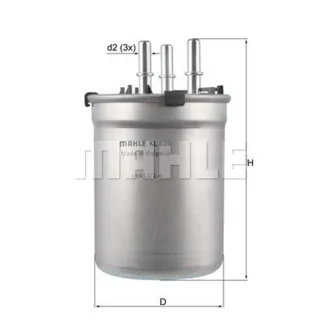 Mahle Kraftstofffilter Audi A1 1,6