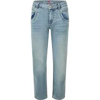 Buena Vista Stoffhose blau, Casual, Baumwolle, Unifarben, Straight Leg