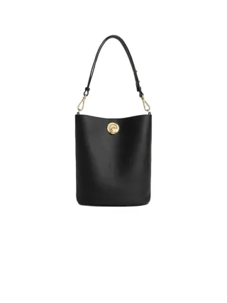 Coccinelle Bucket Bag Schwarz/Kognak