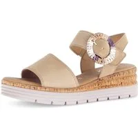 Gabor GENUA Keilsandalette, Sommerschuh, Riemchensandale, Komfortschuh in Weite G (weit)